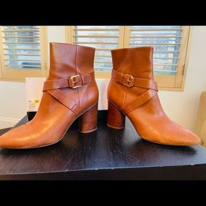 Nice West Leather Ankle Boots 9 1/2